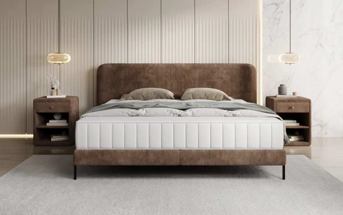 Designer Polsterbett Enna in Cord