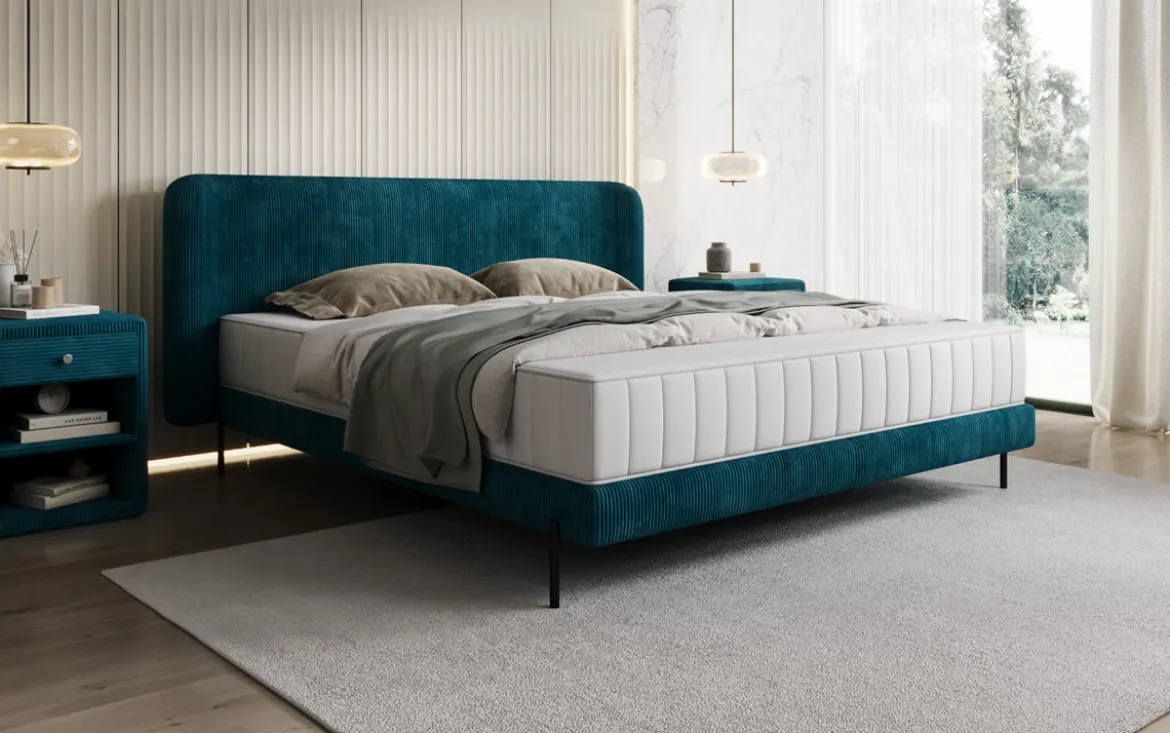 Designer Polsterbett Enna in Cord