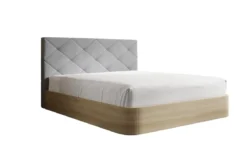 Designer Polsterbett Fiore Caro in Stoff mit Stauraum