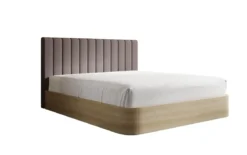 Designer Polsterbett Fiore Linea in Stoff mit Stauraum