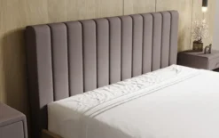 Designer Polsterbett Fiore Linea in Stoff mit Stauraum