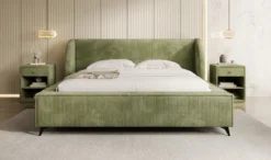 Designer Polsterbett Freya Cord mit Stauraum
