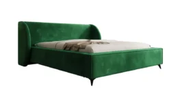 Designer Polsterbett Freya in Samt mit Stauraum