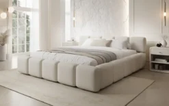 Designer Polsterbett Giulia Stoff mit Stauraum