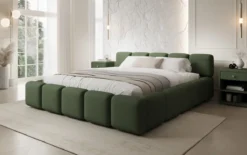 Designer Polsterbett Giulia Stoff mit Stauraum