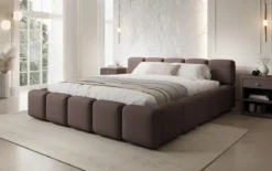 Designer Polsterbett Giulia Stoff mit Stauraum