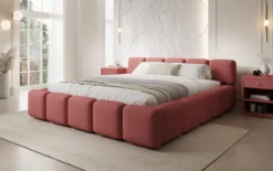 Designer Polsterbett Giulia Stoff mit Stauraum