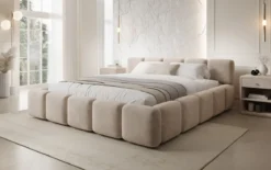 Designer Polsterbett Giulia Samt mit Stauraum