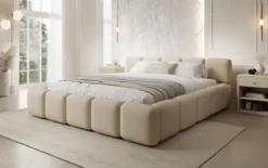 Designer Polsterbett Giulia Bouclé mit Stauraum