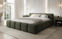 Designer Polsterbett Giulia Bouclé mit Stauraum