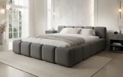 Designer Polsterbett Giulia Bouclé mit Stauraum