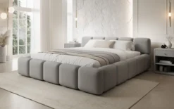 Designer Polsterbett Giulia Bouclé mit Stauraum
