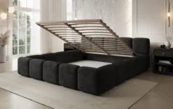 Designer Polsterbett Giulia Cord mit Stauraum