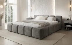 Designer Polsterbett Giulia Cord mit Stauraum