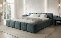 Designer Polsterbett Giulia Cord mit Stauraum