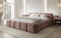 Designer Polsterbett Giulia Cord mit Stauraum