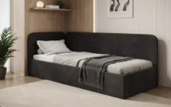 Designer Polsterbett/Gästebett/Sofa Cleo mit Stauraum