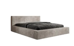 Designer Polsterbett Harmon in Cord mit Stauraum
