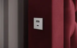Designer Polsterbett Ida inkl. RGB, USB und Stauraum