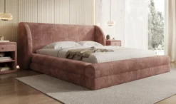 Designer Polsterbett Liv Cord mit Stauraum