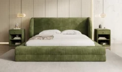 Designer Polsterbett Liv Cord mit Stauraum