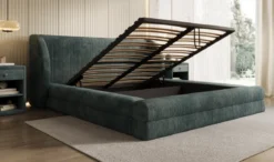 Designer Polsterbett Liv Cord mit Stauraum