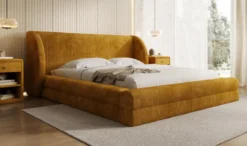 Designer Polsterbett Liv Cord mit Stauraum