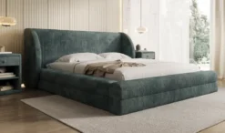 Designer Polsterbett Liv Cord mit Stauraum
