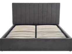 Designer Polsterbett Livia in Samt mit Stauraum
