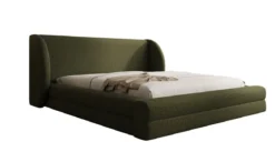 Designer Polsterbett Liv in Teddy Bouclé mit Stauraum