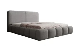 Designer Polsterbett Lolita in Bouclé mit Stauraum