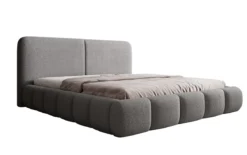 Designer Polsterbett Lolita in Bouclé mit Stauraum