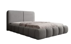 Designer Polsterbett Lolita in Bouclé mit Stauraum