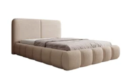 Designer Polsterbett Lolita in Bouclé mit Stauraum