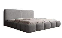 Designer Polsterbett Lolita in Bouclé mit Stauraum