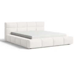 Designer Polsterbett Lora Samt mit Stauraum