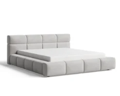 Designer Polsterbett Lora Samt mit Stauraum