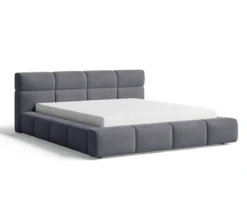 Designer Polsterbett Lora Samt mit Stauraum