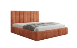 Designer Polsterbett Maja in Cord mit Stauraum