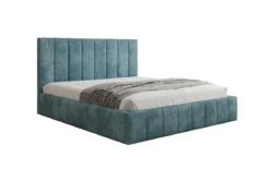 Designer Polsterbett Maja in Cord mit Stauraum