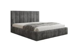 Designer Polsterbett Maja in Cord mit Stauraum
