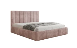 Designer Polsterbett Maja in Cord mit Stauraum