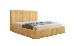 Designer Polsterbett Maja in Cord mit Stauraum