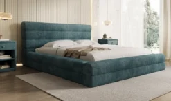 Designer Polsterbett Maren Cord mit Stauraum