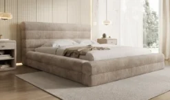 Designer Polsterbett Maren Cord mit Stauraum