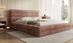 Designer Polsterbett Maren Cord mit Stauraum