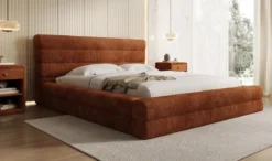Designer Polsterbett Maren Cord mit Stauraum