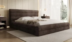 Designer Polsterbett Maren Cord mit Stauraum