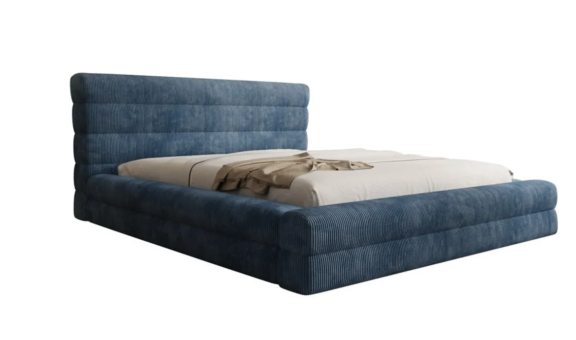 Designer Polsterbett Maren Cord mit Stauraum