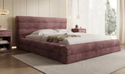 Designer Polsterbett Maren Cord mit Stauraum